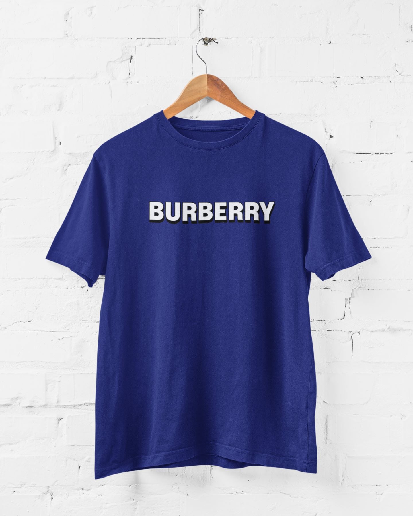 BurBerry Half Sleeve T-shirt for Men Royal Blue