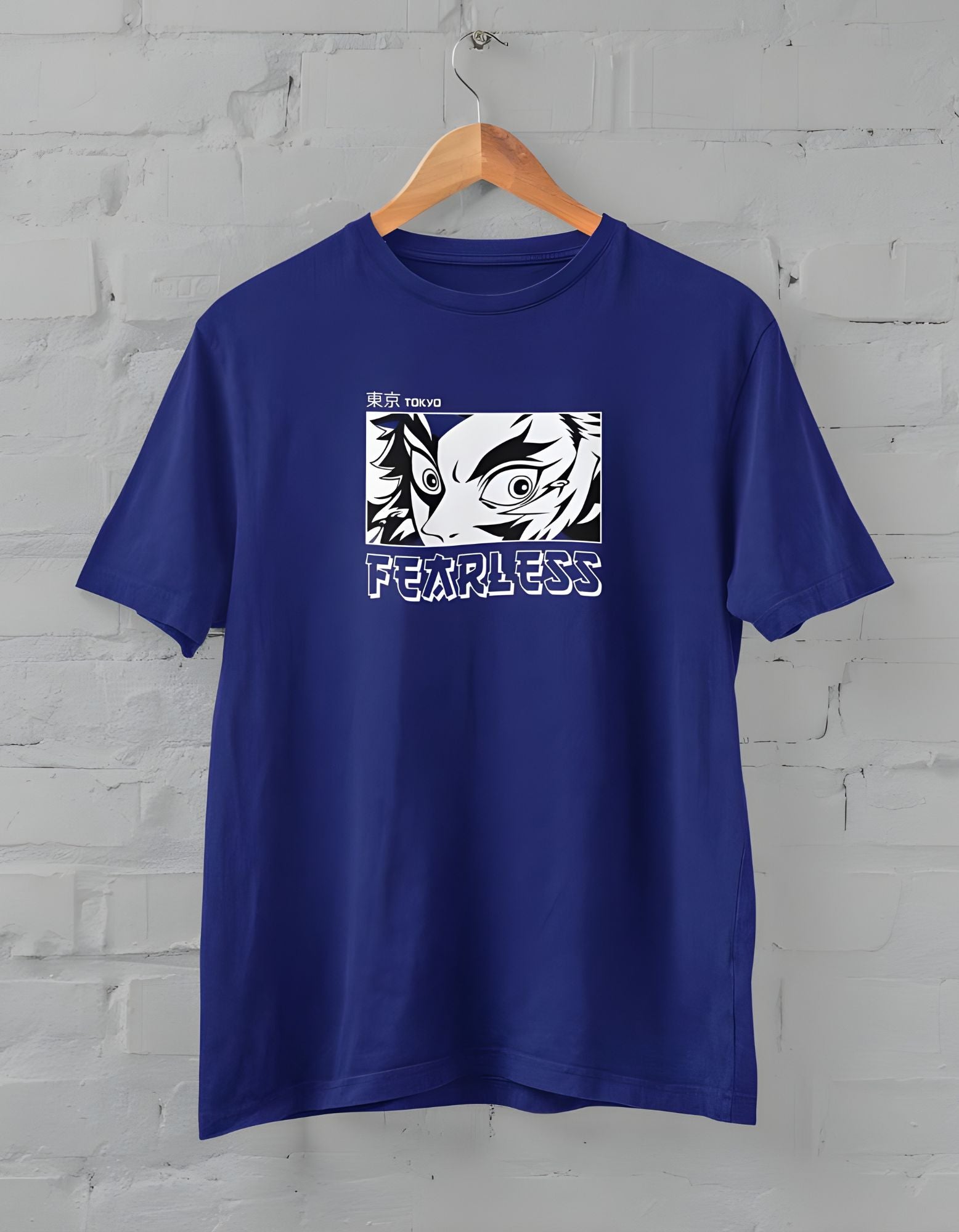 Fearless Animated Comic Half T-shirt for Men