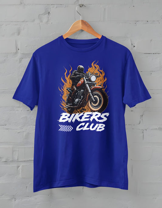 Biker Club Half Sleeve T-shirt for Men
