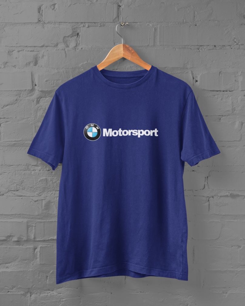 BMW Motorsport Half Sleeve T-Shirt for Men Royal Blue