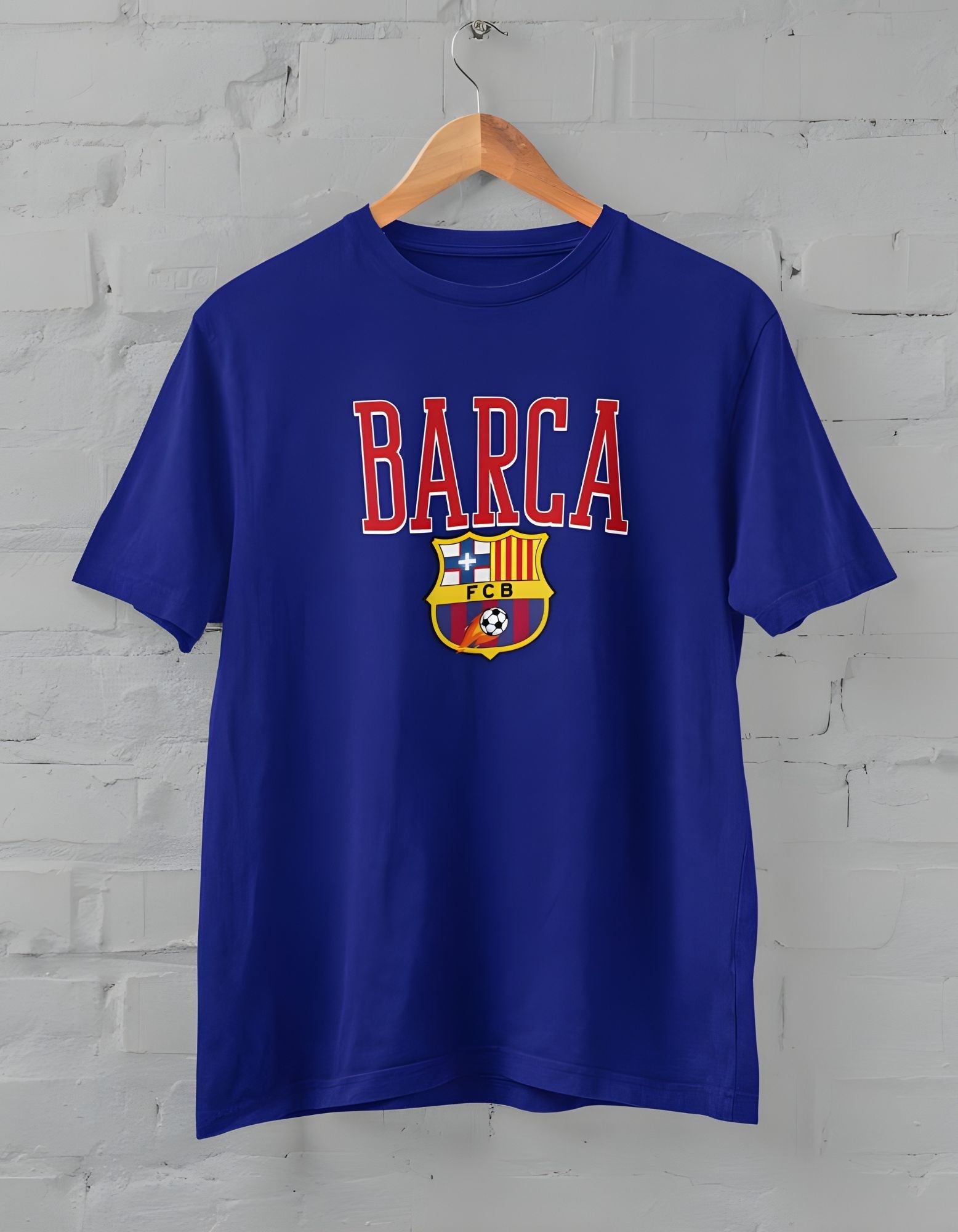 F.C Barcelona Printed Half Sleeve T-Shirt for Men