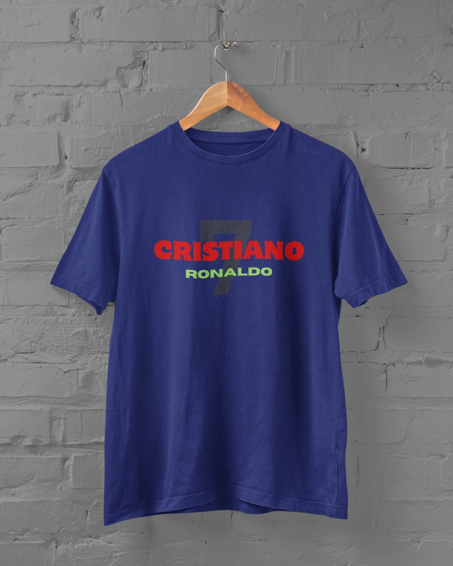 Cristiano Ronaldo CR7 Half Sleeve T-shirt for Men Royal Blue