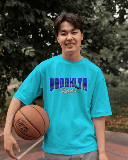 Brooklyn Oversized T-shirt for Men Sky Blue