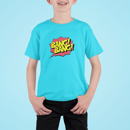 Bang Bang Kid's T-shirt for Boy/Girl Sky Blue