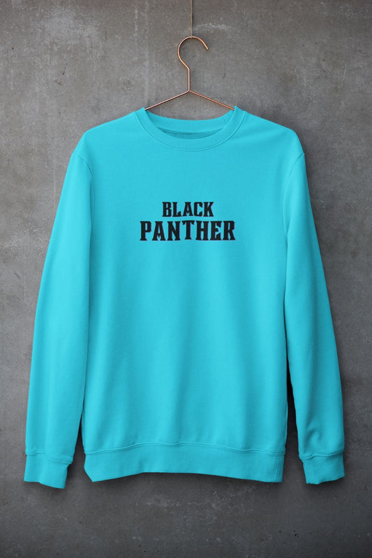 Black Panther Superhero Unisex Sweatshirt for Men/Women Sky Blue