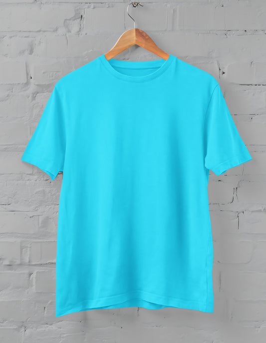 Sky Blue Half Sleeve T-shirt for Men