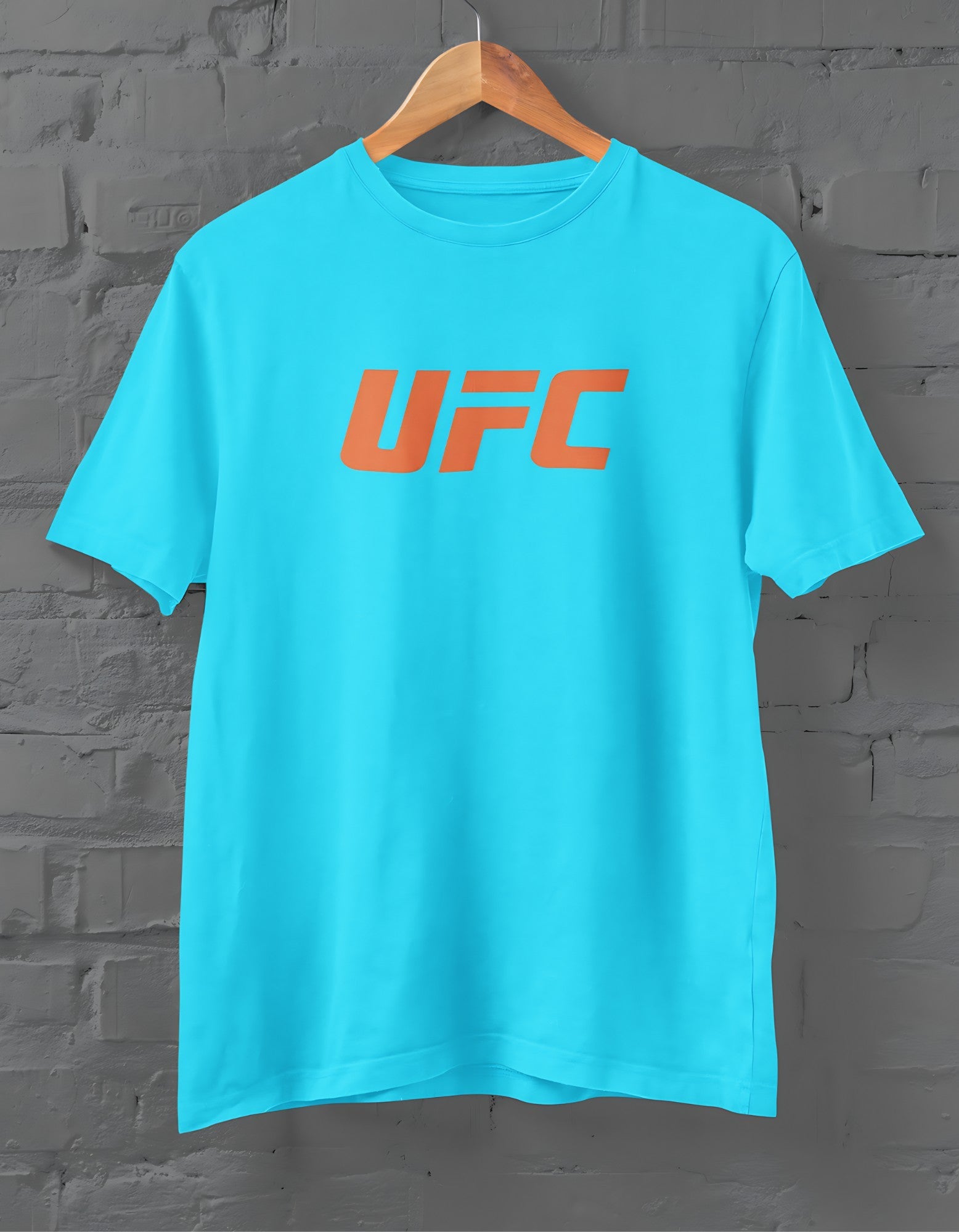 UFC Orange Half Sleeves T-shirt for Men - ShosaQualiTees