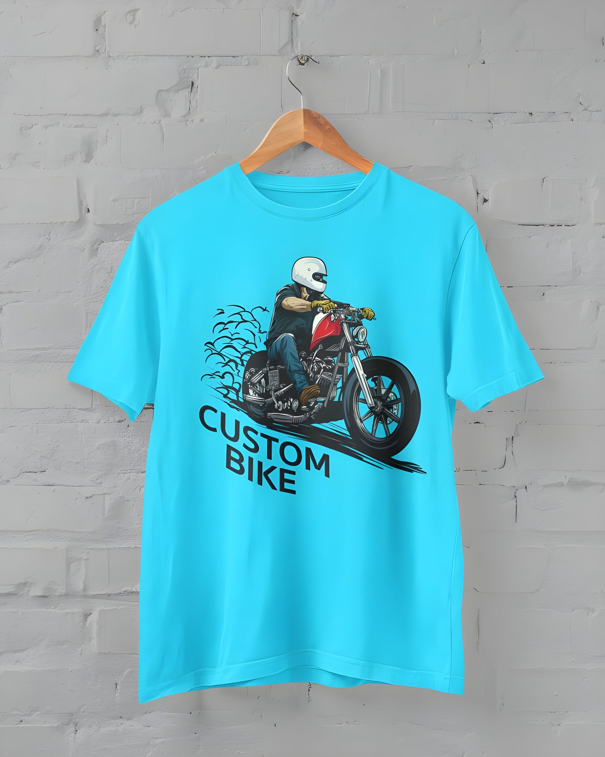 Custom Bike Half Sleeve T-shirt for Men