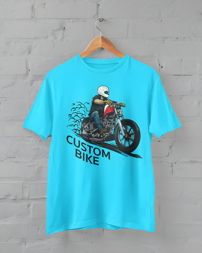 Custom Bike Half Sleeve T-shirt for Men