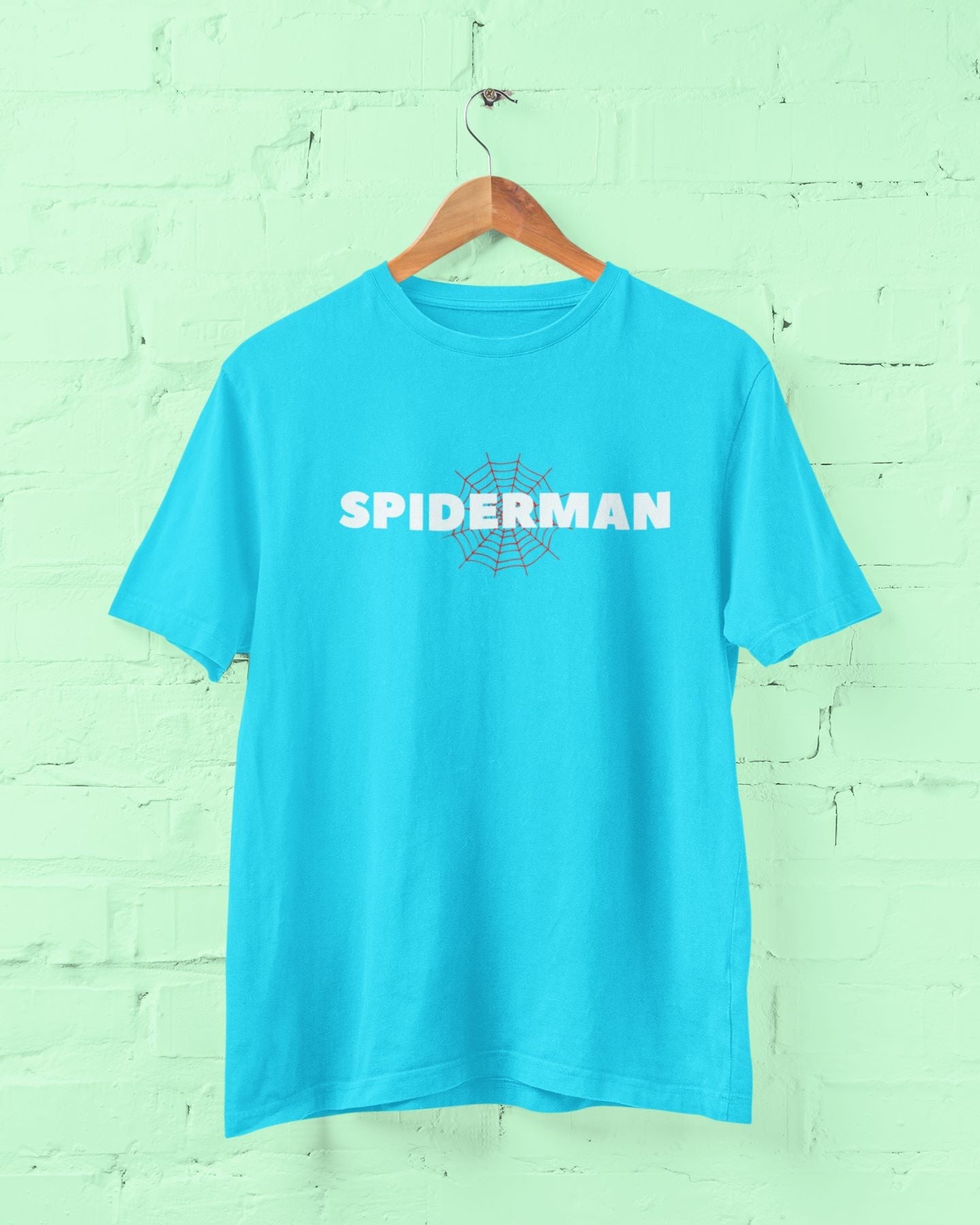 Spiderman T-Shirt for Men Sky Blue