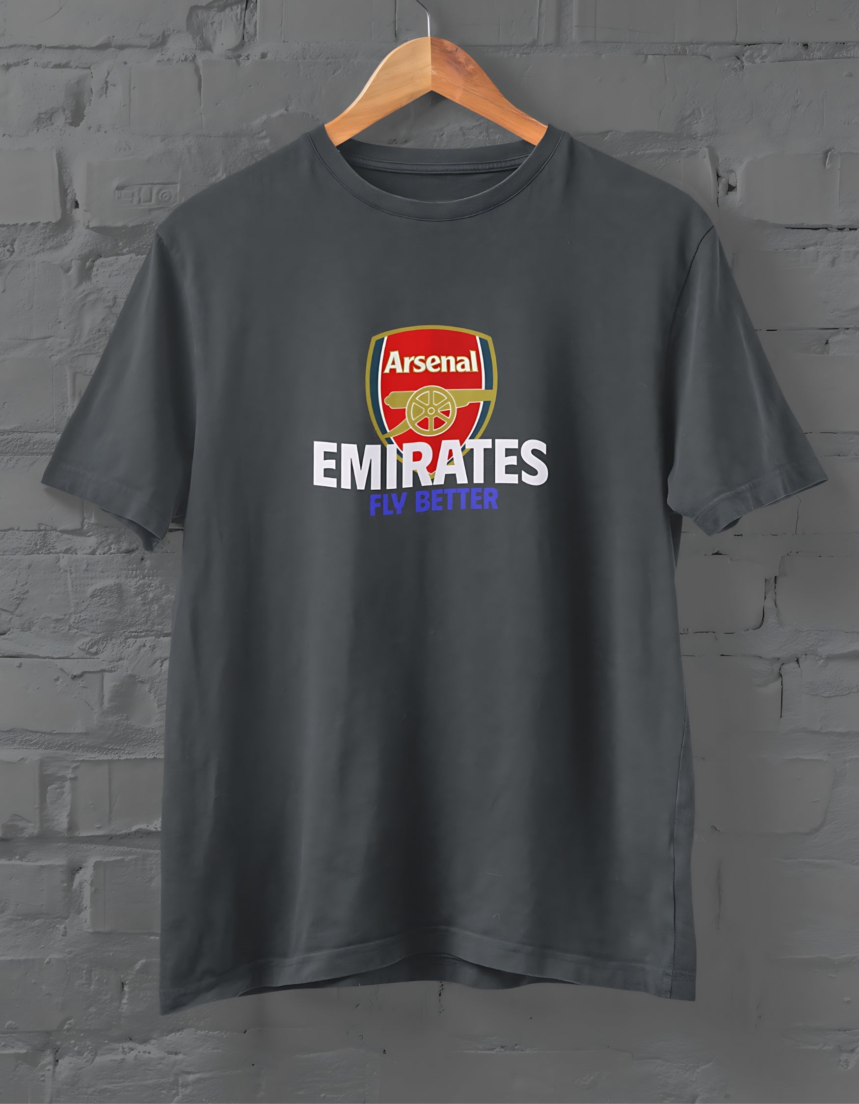 Arsenal Emirates Fly Better T-Shirt for Men Steel Grey