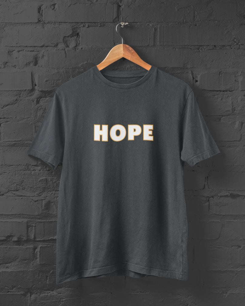 HOPE Half Sleeve T-Shirt for Men Steel Grey