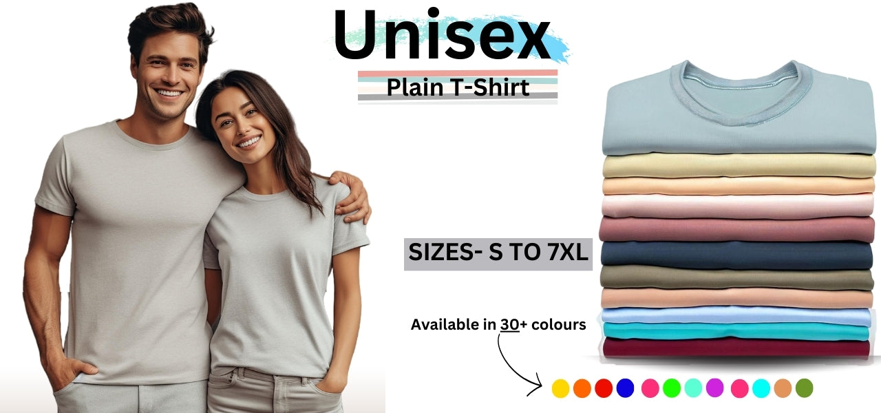 Unisex plain T-shirt for Men/Women