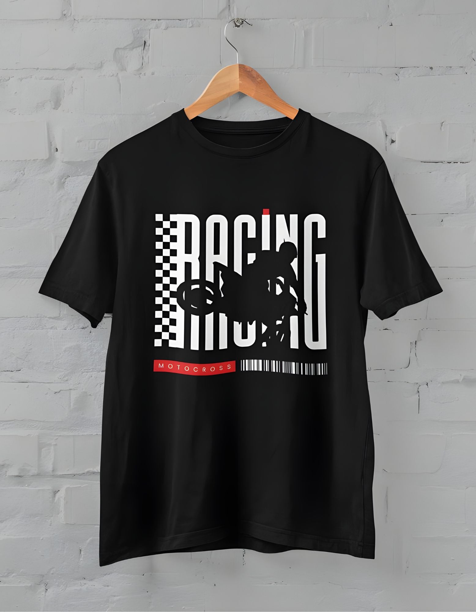 Racing Motorcross  Half Sleeve T-shirt for Men