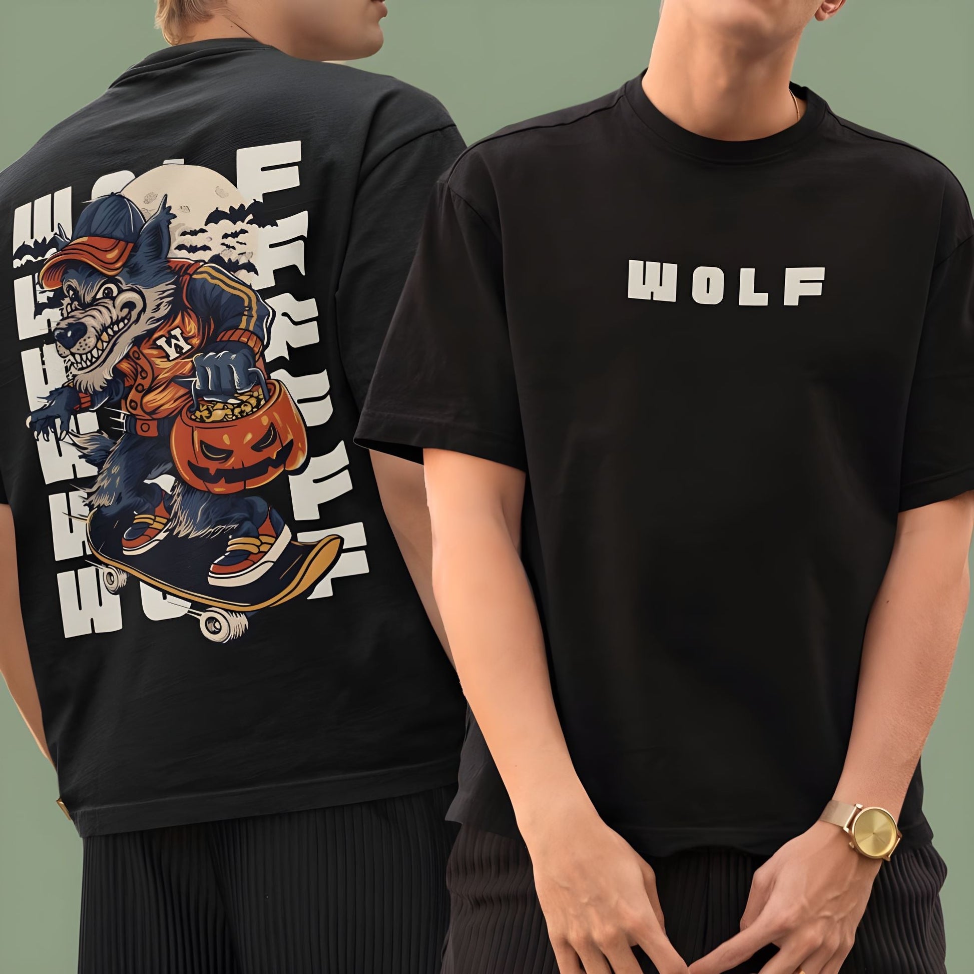 WOLF Oversized T-shirt for Men - ShosaQualiTees