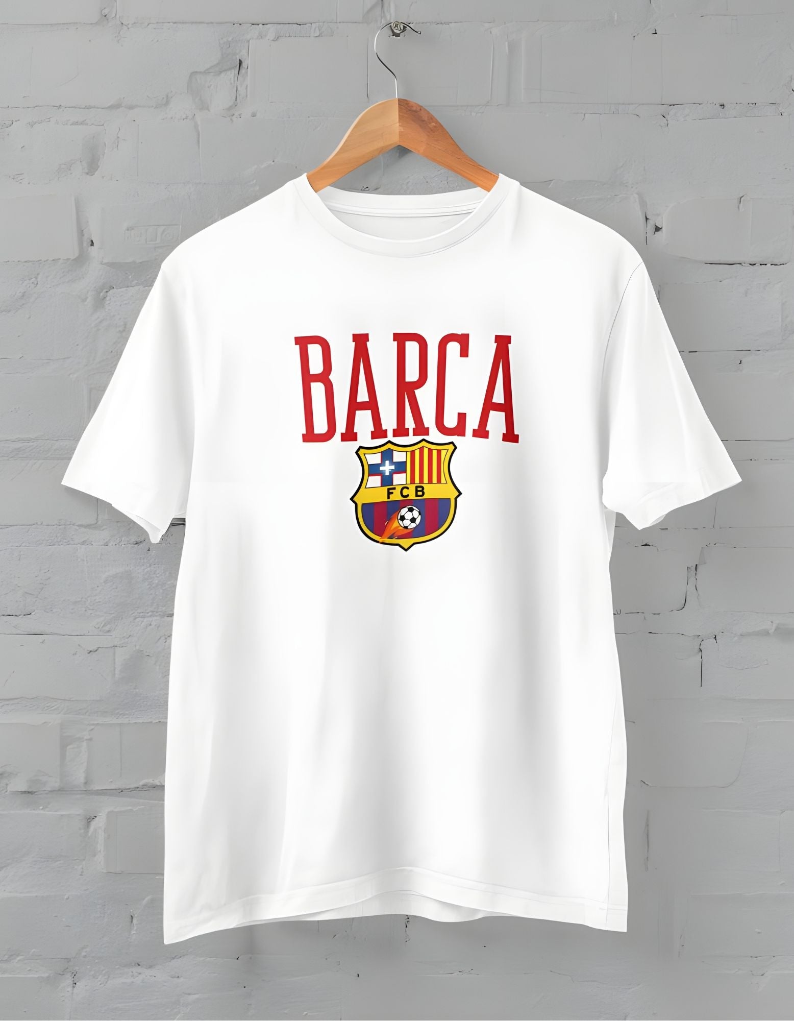 F.C Barcelona Printed Half Sleeve T-Shirt for Men