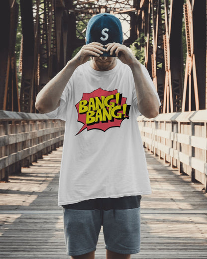 Bang Bang Oversized T-shirt for Men White