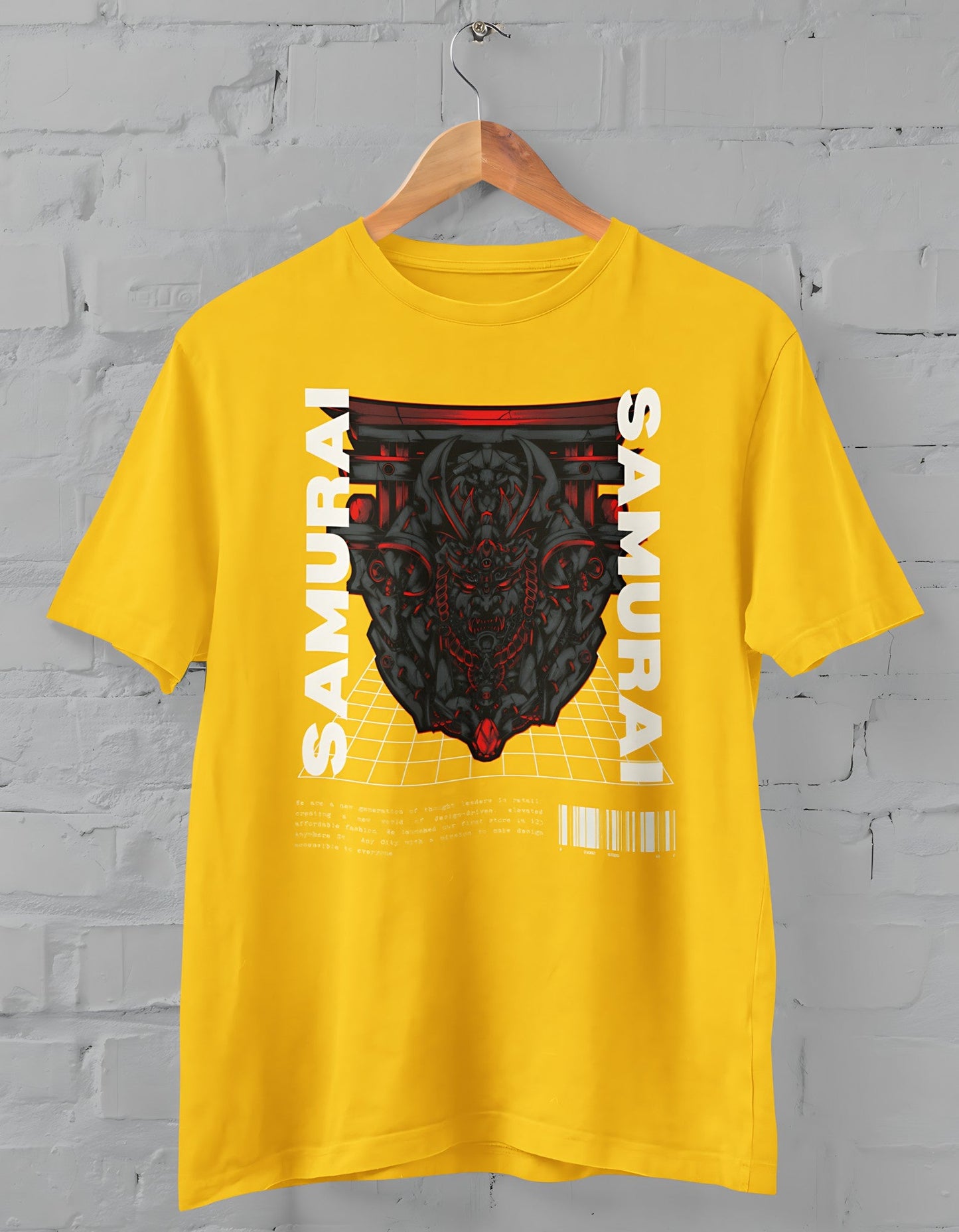 Samurai Half Sleeve T-shirt for Men