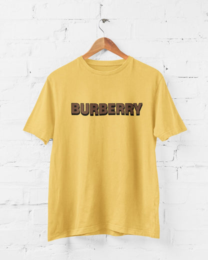 BurBerry Yellow Half Sleeve T-shirt for Men