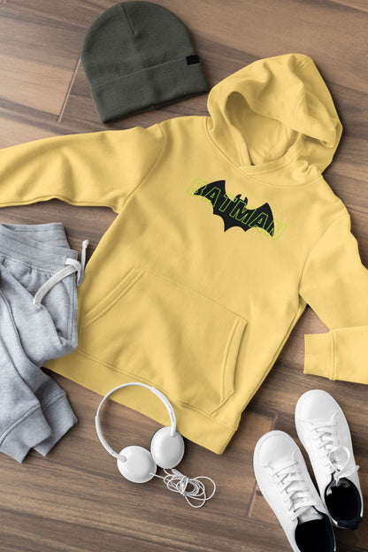 Batman Superhero Kids Hoodie for Boy/Girl Yelllow