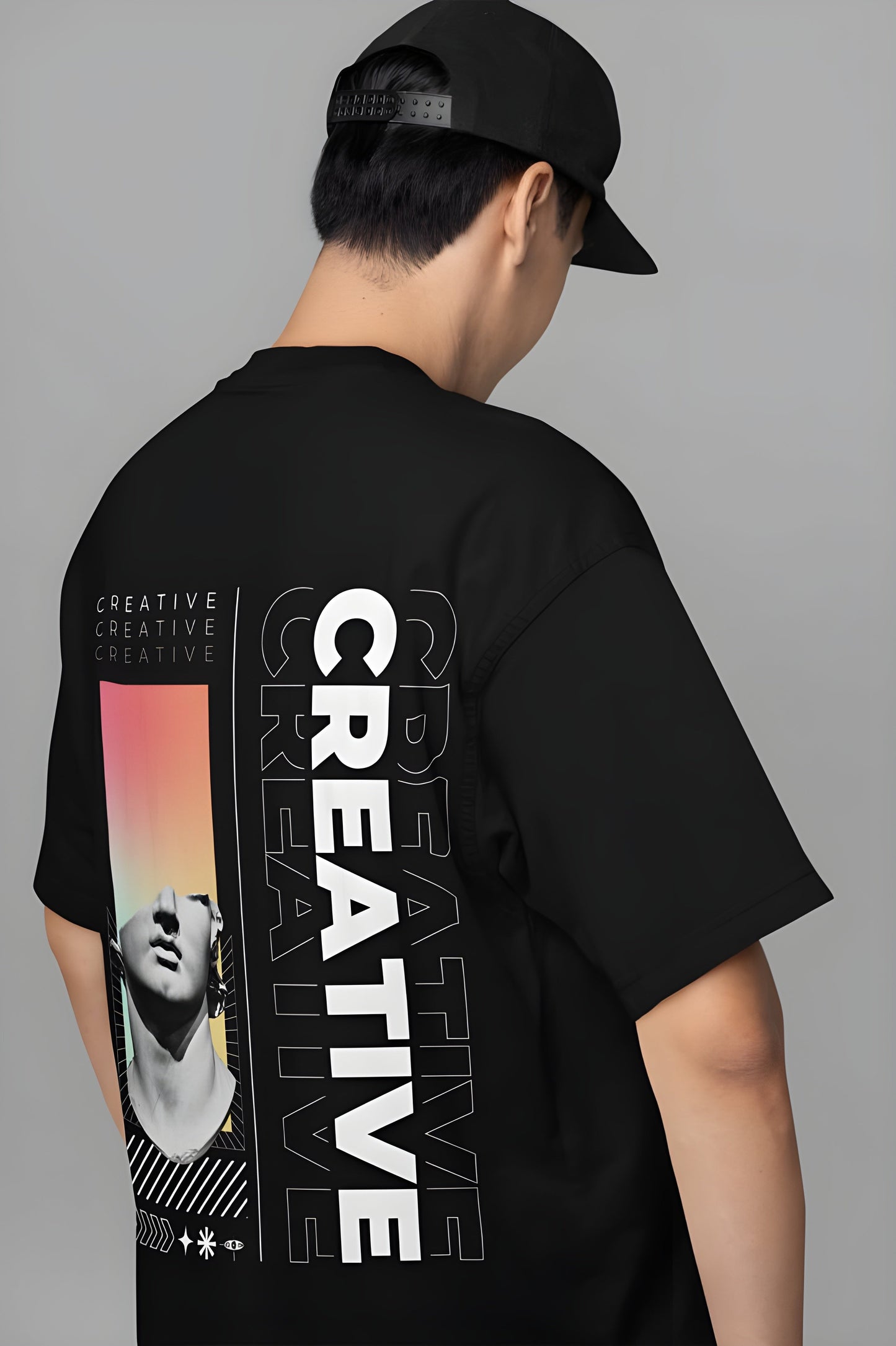 CREATIVE Oversized T-shirt for Men - ShosaQualiTees