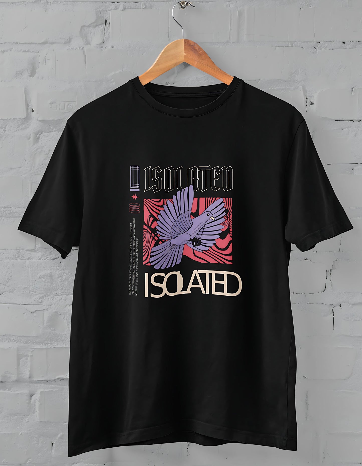 Isolated Piegon Half Sleeve T-shirt for Men - ShosaQualiTees