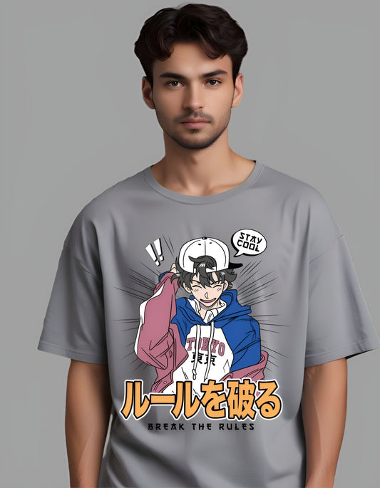 Animated Cool_Boy Oversized T-shirt for Men