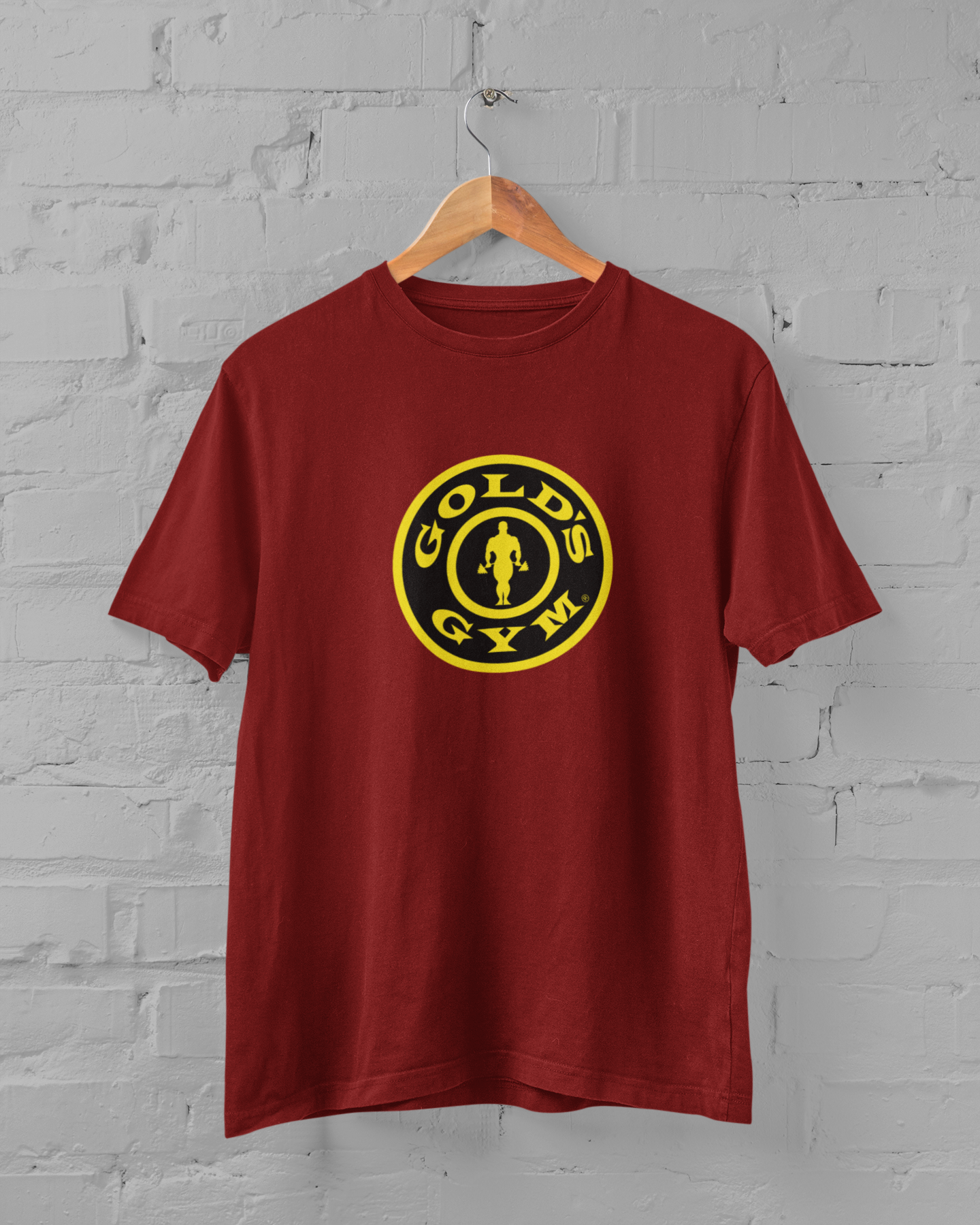 Gold GYM Printed Half Sleeve T-shirt for Men