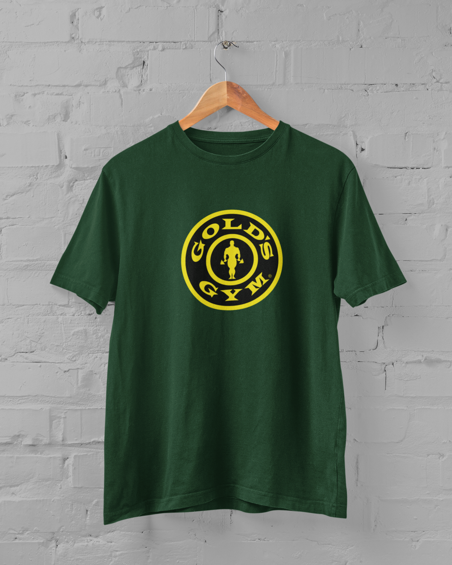 Gold GYM Printed Half Sleeve T-shirt for Men