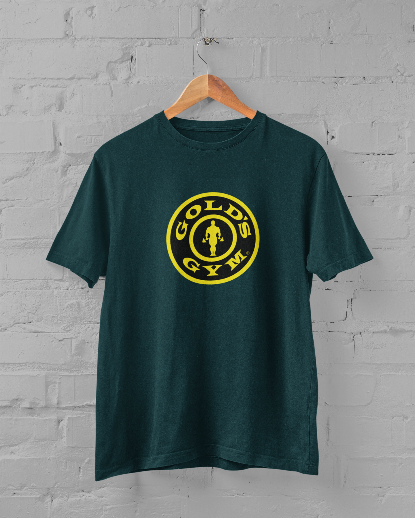 Gold GYM Printed Half Sleeve T-shirt for Men