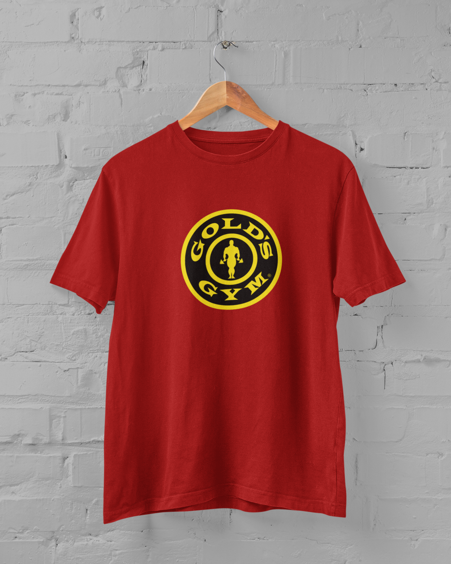 Gold GYM Printed Half Sleeve T-shirt for Men