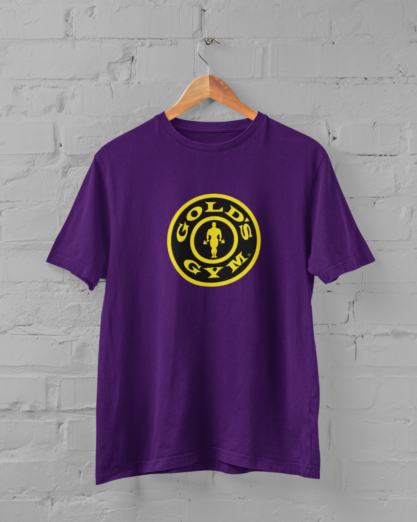 Gold GYM Printed Half Sleeve T-shirt for Men