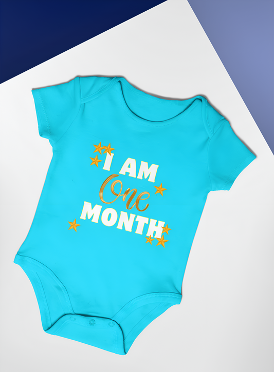 I am One Month Romper For Kid's / Boy Or Girl
