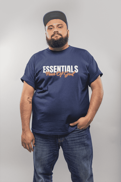 Essentials Plus Size T-Shirt Navy Blue