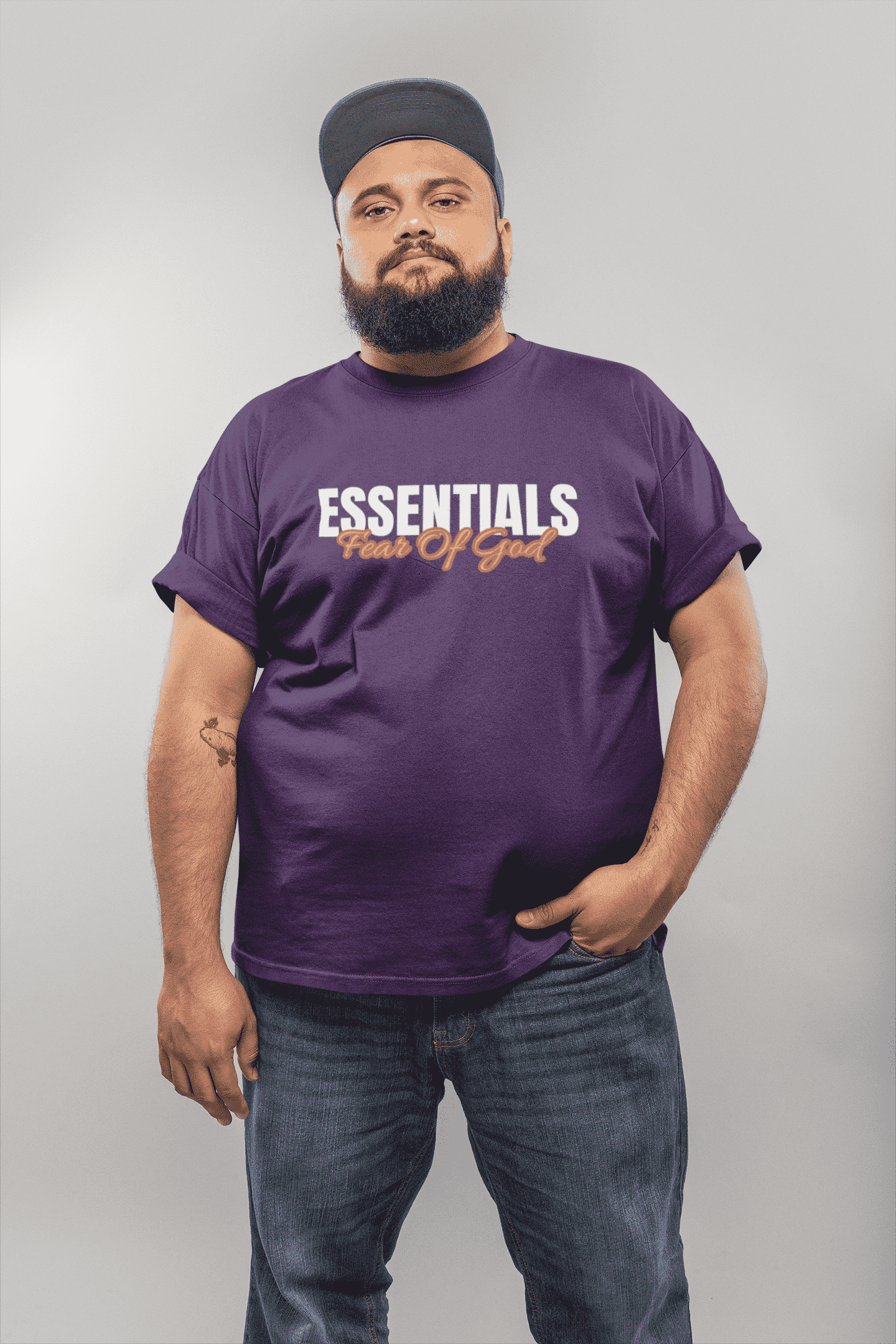 Essentials Plus Size T-Shirt Purple